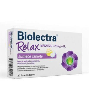 Biolectra Relax Magnezij 375 mg + B6 šumeće tablete