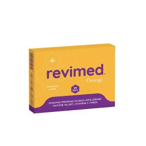 Revimed Orange Pastile s liofiliziranom matičnom mliječi i vitaminom C, 24 pastile