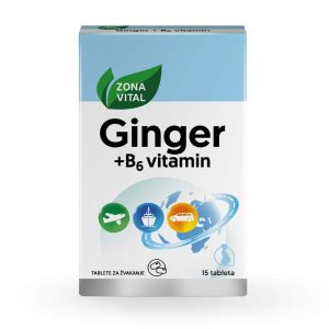 Zona Vital Ginger+ B6 Vitamin tablete za žvakanje